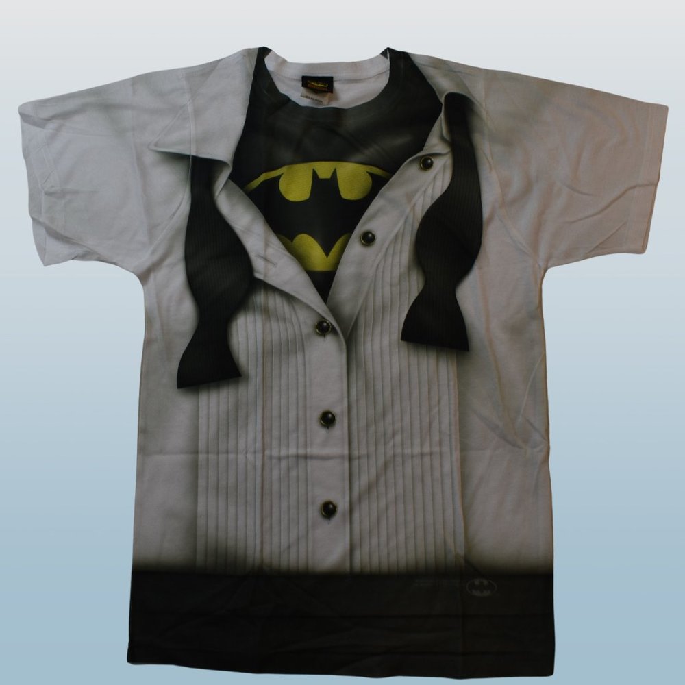 Batman Mens Costume I'm Batman Tuxedo Shirt New Small
